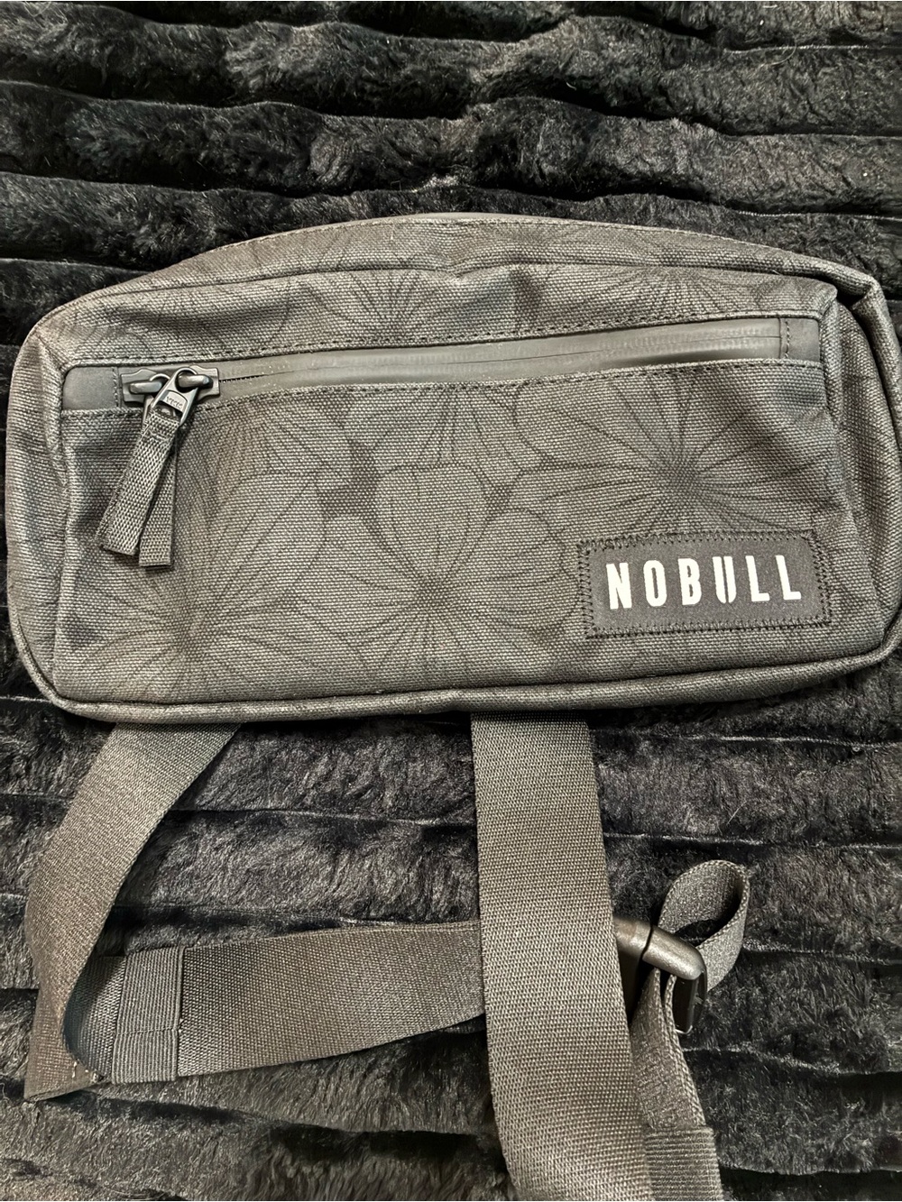 NOBULL Black Floral Print Waist Bag